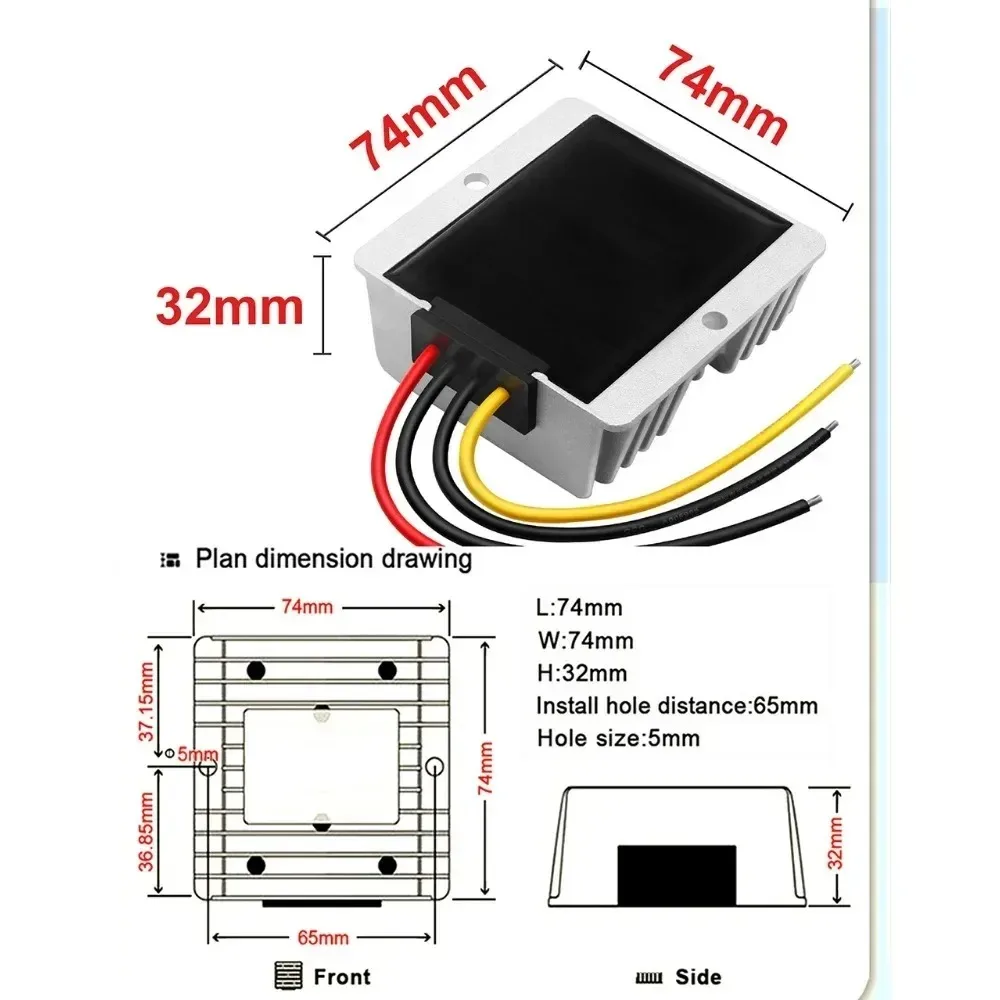 12V 24V to 28V 8A 5A 20A DC DC Charger used for 24V Lead-acid Battery Dual-battery System 9V-36V to 28V Boost-Buck Converter
