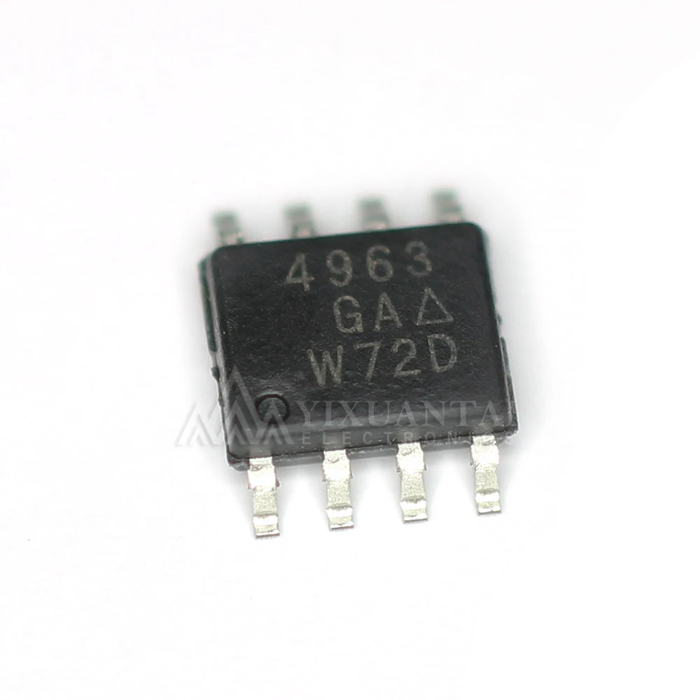 10pcs/Lot   SI4963DY-T1-GE3    SI4963DY   4963 SOP8  P-CHANNEL POWER MOSFET   6.2A  20V   NEW Original