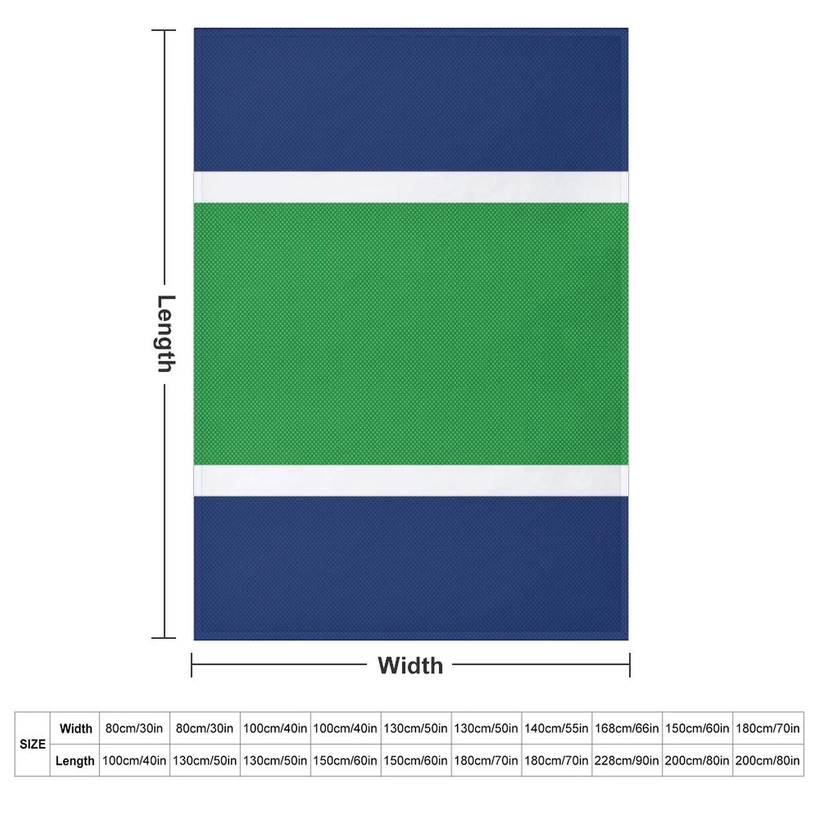 Vancouver Hockey Masks Throw Blanket