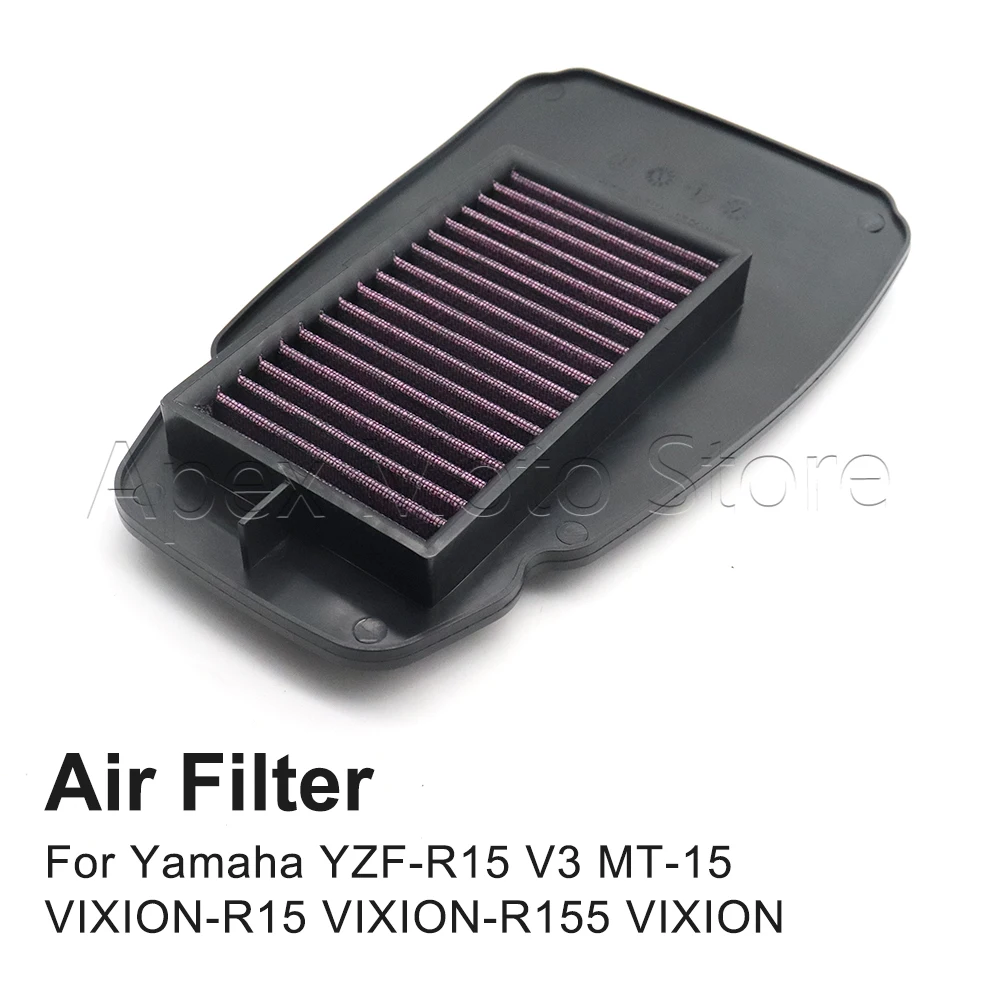 

Motorcycle Accessories High Flow Air Filter Intake Cleaner For Yamaha YZF R15 V3 MT-15 VIXION YZF R15 R155