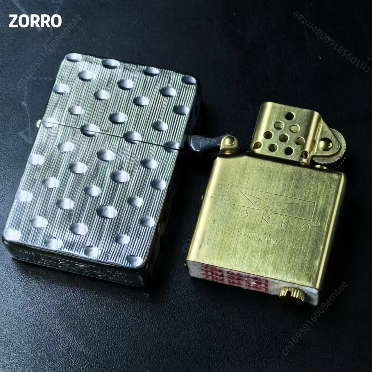 

Зажигалка Zorro 917 с латунным корпусом и серебряным покрытием, имитирующим метеоритный кратер, классическая ветрозащитная зажигалка, аксессуар для сигарет, подарок для мужчин.