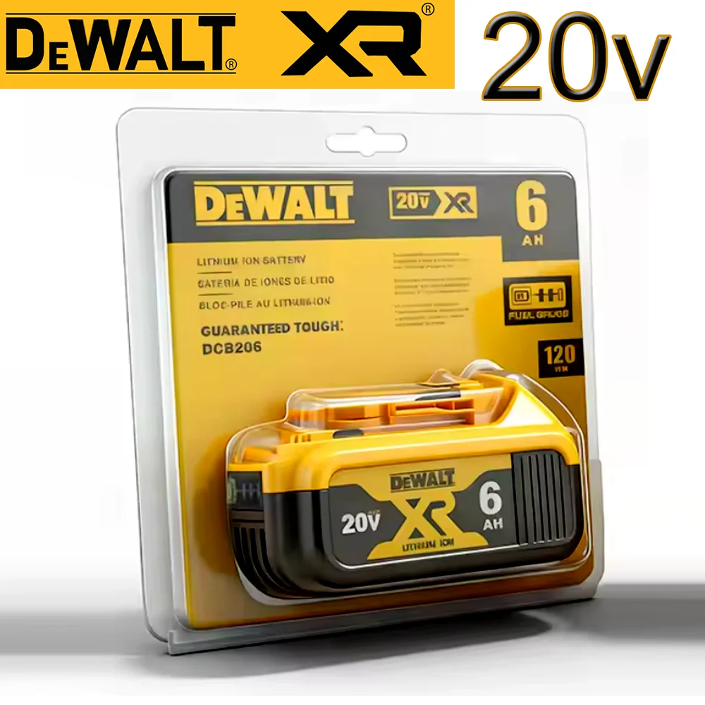 

Dewalt MAX Rechargeable lithium-ion battery 20V 6.0Ah can replace Dewalt 18V/20V battery suitable for Dewalt tool DCF850 DCD796