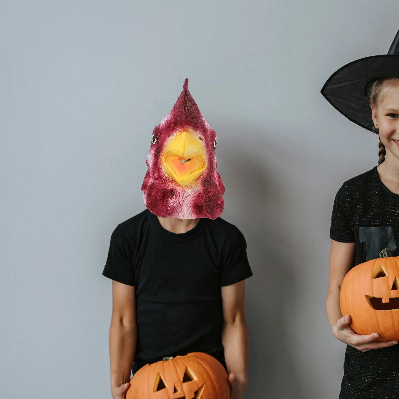 

Rooster Headgear Halloween Costume Props Adorable Masks for Adults Animal Emulsion Funny