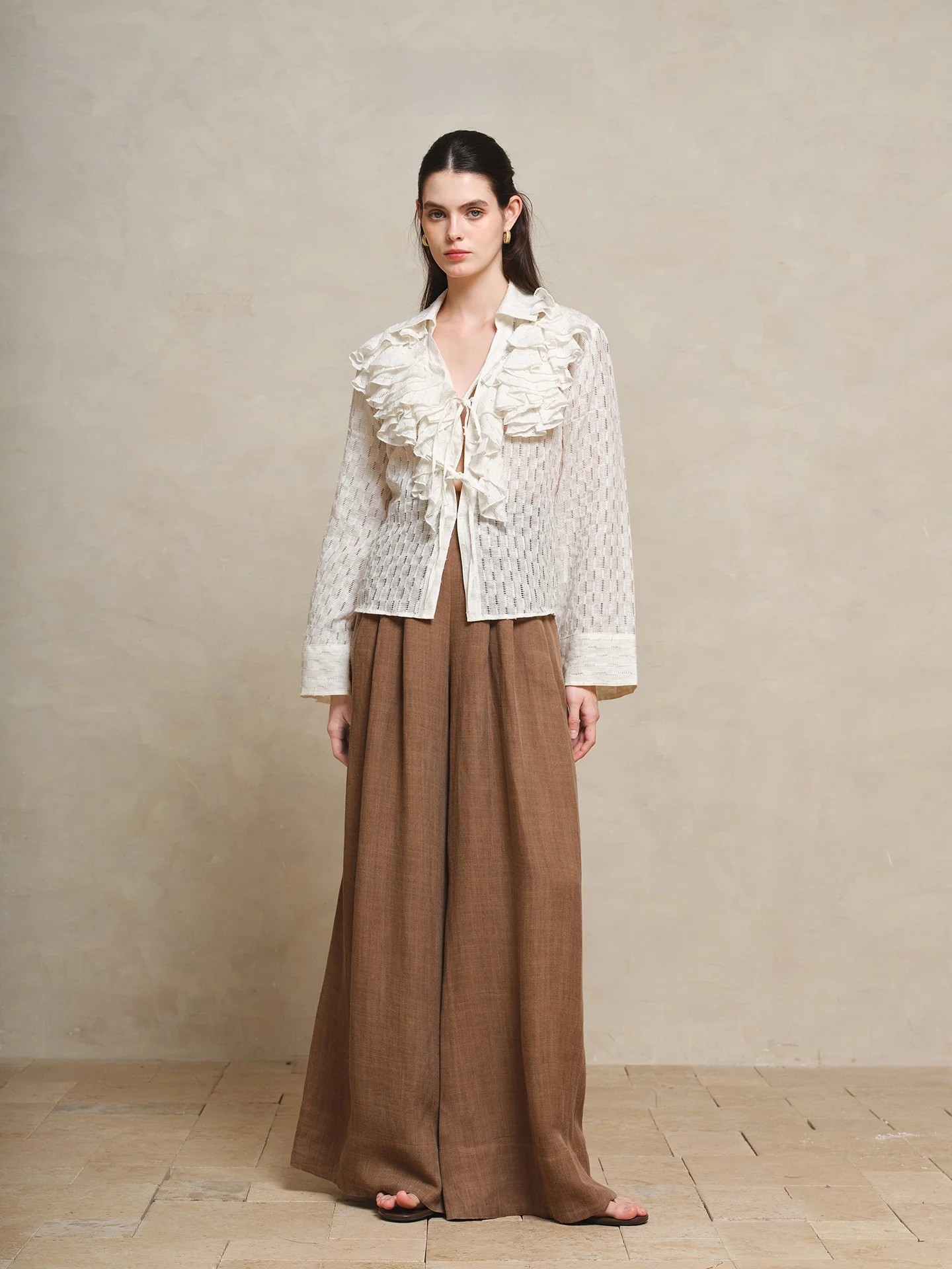 

Женские джинсы-юбка Line Ciel с широкими штанинами, на резинке, для весны и лета, новые, повседневные, для отдыха, Aosphere