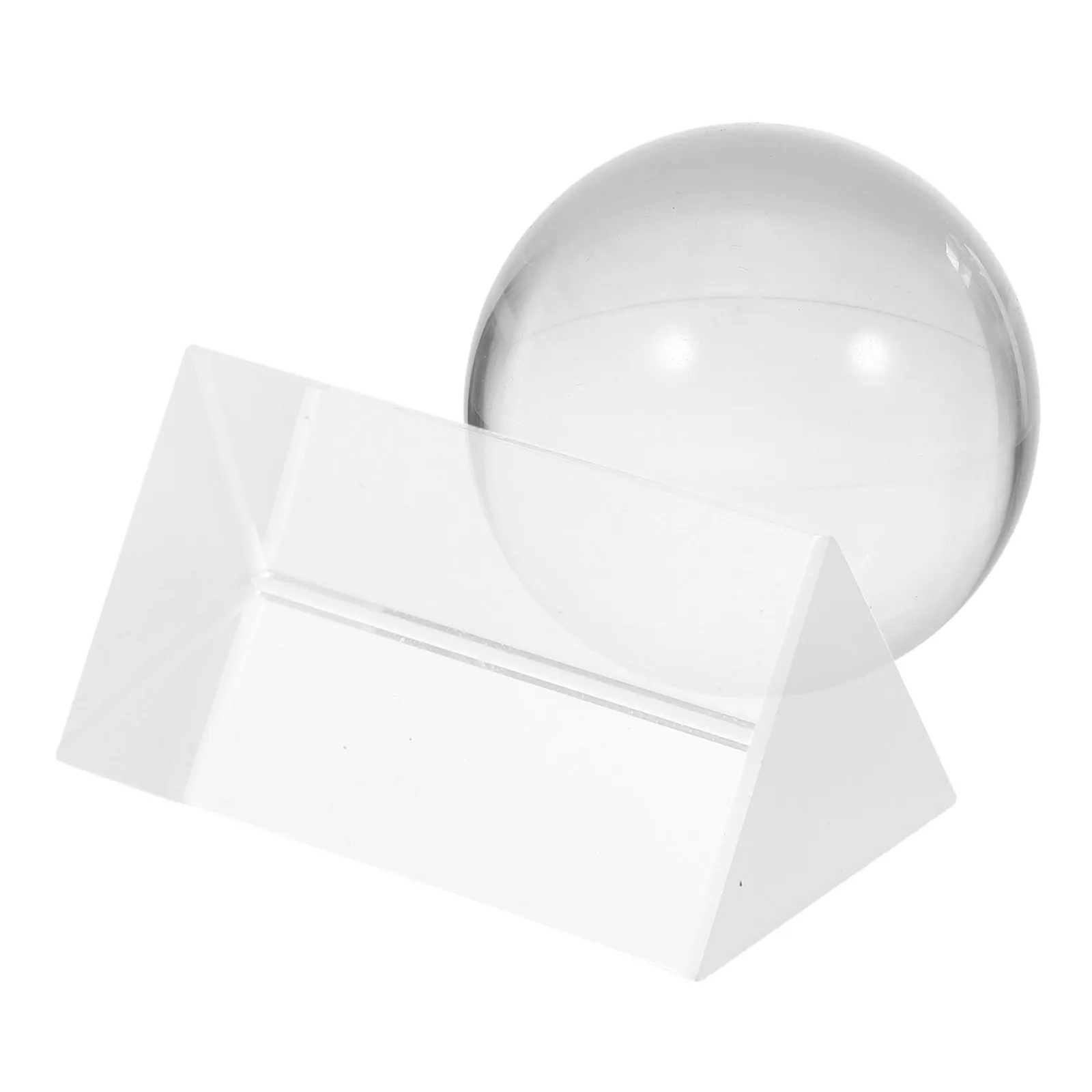 2Pcs Small Optical Crystal Triangular Prism for Sun Catcher Photography Props Physics Teaching Classroom Science Experiment