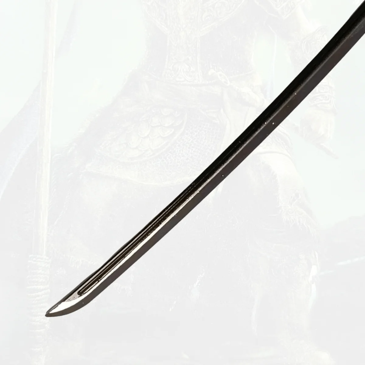 Épée Katana en métal Demon Slayer Kamado Tanjirou, 9.8 pouces, sabre de samouraï Original, couteau Ninja Katana, accessoires de Cosplay, jouet accessoire