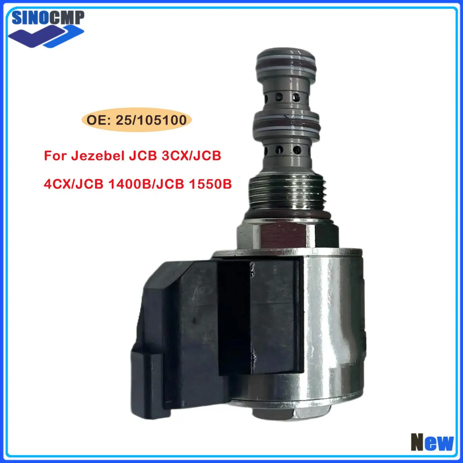 1pc Solenoid Valve 25/105100 For Jezebel JCB 3CX/JCB 4CX/JCB 1400B/JCB 1550B Excavator Accessories New