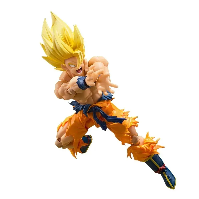 BANDAI Genuine SHF SUPER SAIYAN SON GOKU -LEGENDARY SUPER SAIYAN- Anime Action Figure Joints Movable Ornament Model Toy Kid