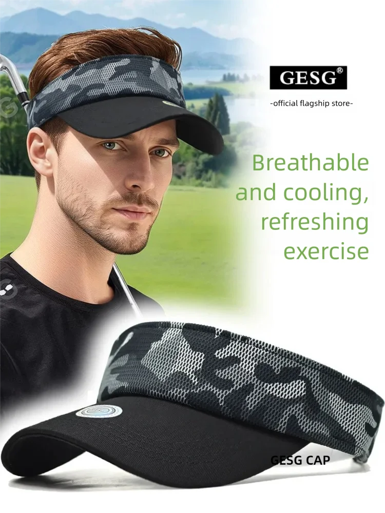 Summer running empty top hat men's quick drying breathable camouflage sunshade hat riding sun hat new style