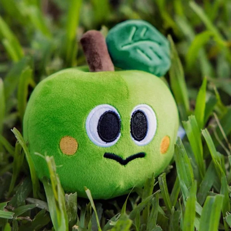 11 см Kawaii зеленое яблоко плюшевая