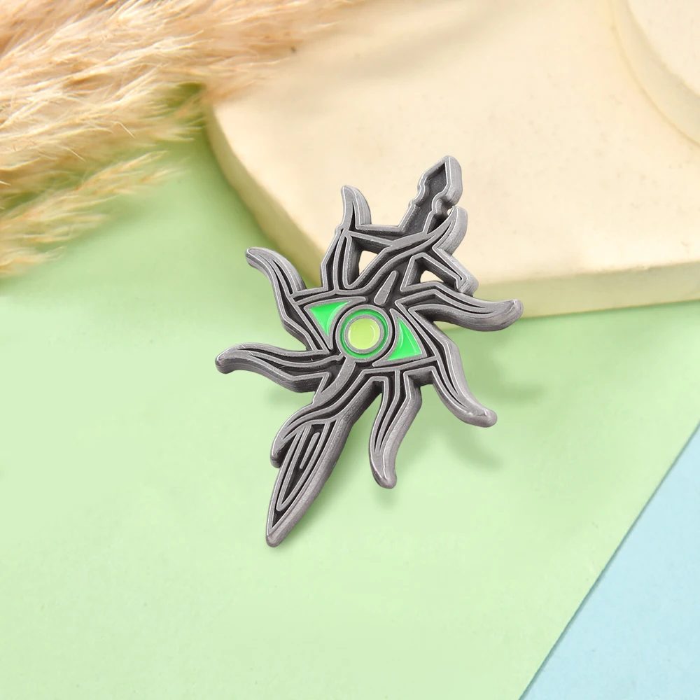 التنين العمر التحقق مستوحاة المينا بروش آر بي جي الألعاب السيف العين رمز ميرش التلبيب دبوس دافئ ألعاب هدية المشجعين هدية شارة الوصول #4