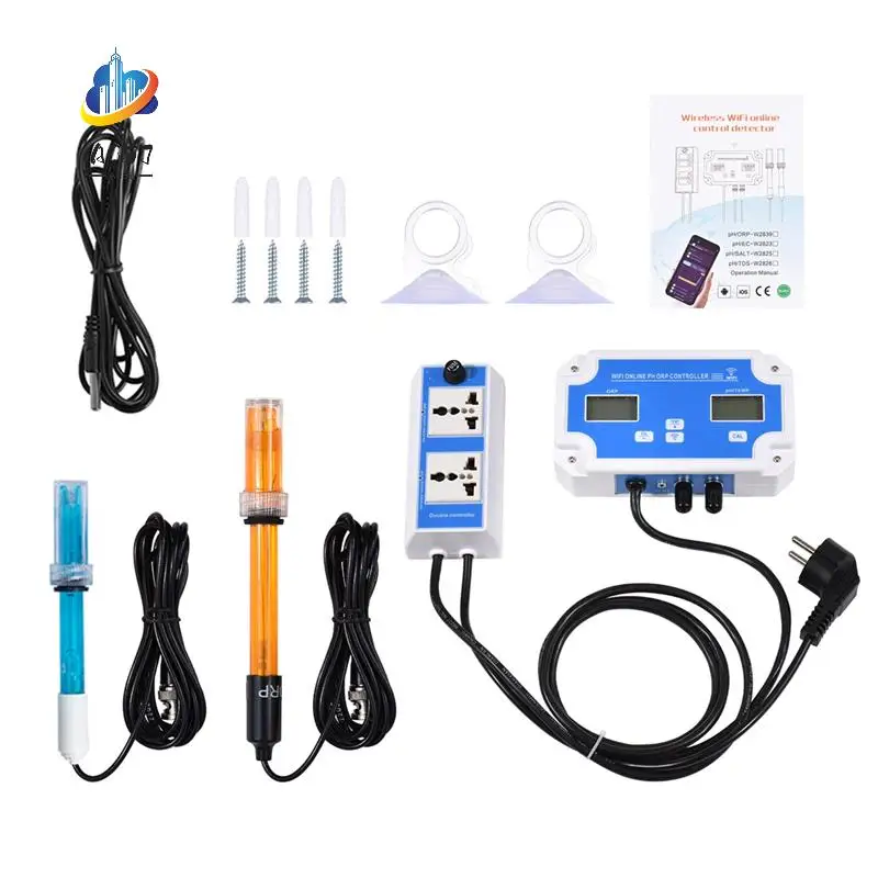 AC57-W2839 3-In-1 Wifi Water Quality  PH/ORP/TEMP Electrode BNC Type Probe For Aquarium Hydroponics Monitor