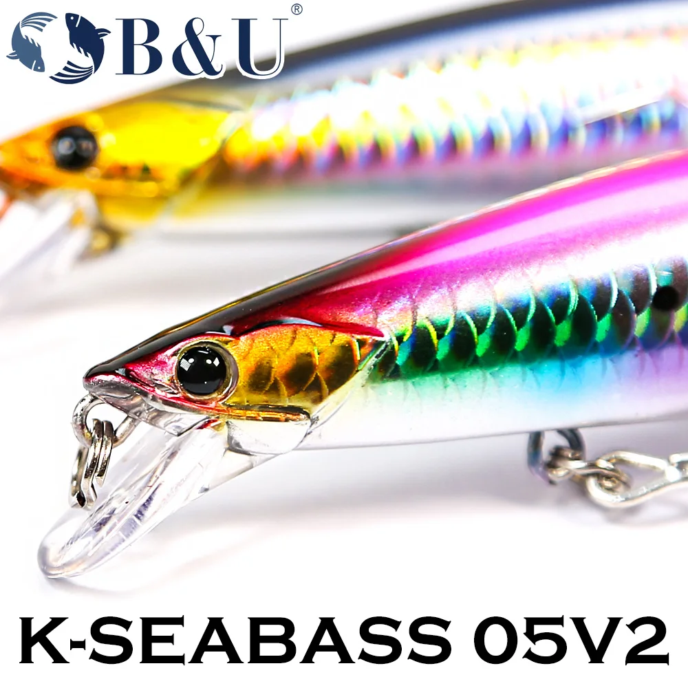 B&U 140mm 25.2g Long Casting System Sinking Minnow Top Fishing Lure Saltwater Hard Baits Seabass Tuna