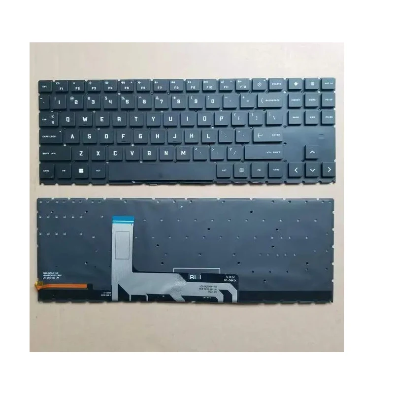 Imagem -04 - Xin-teclado para Notebook Russo-eua hp Omen 15-en 15-ek Tpn-q236 Tpn-q238 15-ek0019nr 15-en0010ca Amd