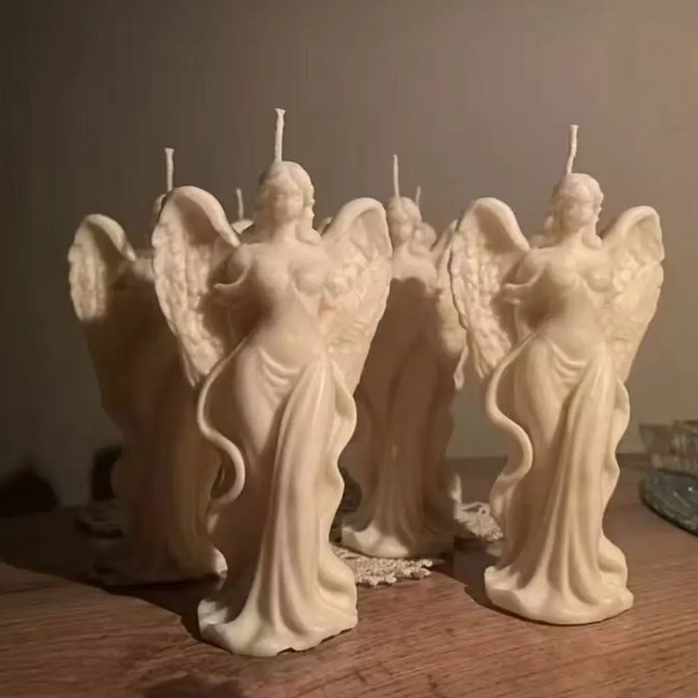 

Angel Scented Candle Silicone Mold DIY Fantasy Wings Goddess Aromatherapy Gypsum Resin Ornament Molds Handmade Soap Making