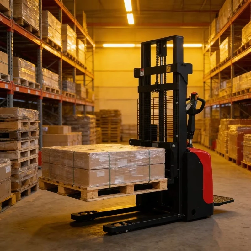 Electric Stacker  with CE Certified  and Customizable Options for Industrial and Commercial Material Handling Solutions