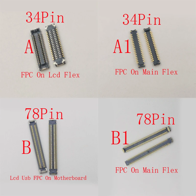 

2-50 шт. USB-зарядное устройство для зарядки ЖК-дисплея, гибкий разъем FPC для Samsung Galaxy A21S A217 A217F A30S A307 A307F 34 78 Pin