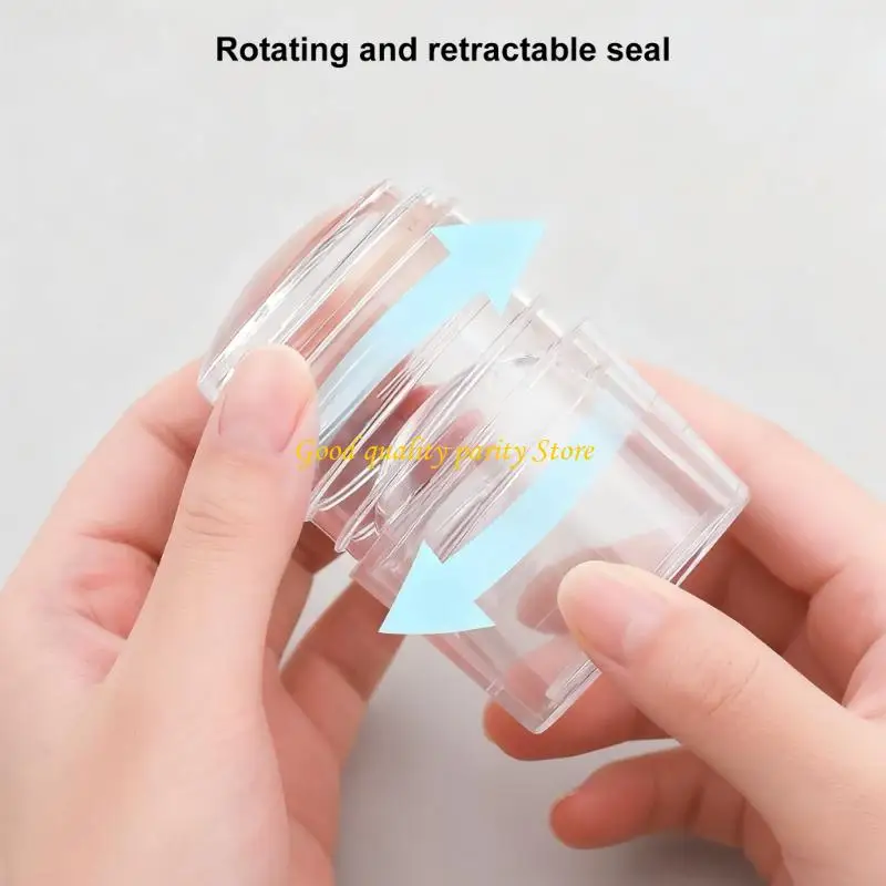 Timbro per art in silicone M4YA con camera retrattile per creazione dettagliata modelli unghie artigianali