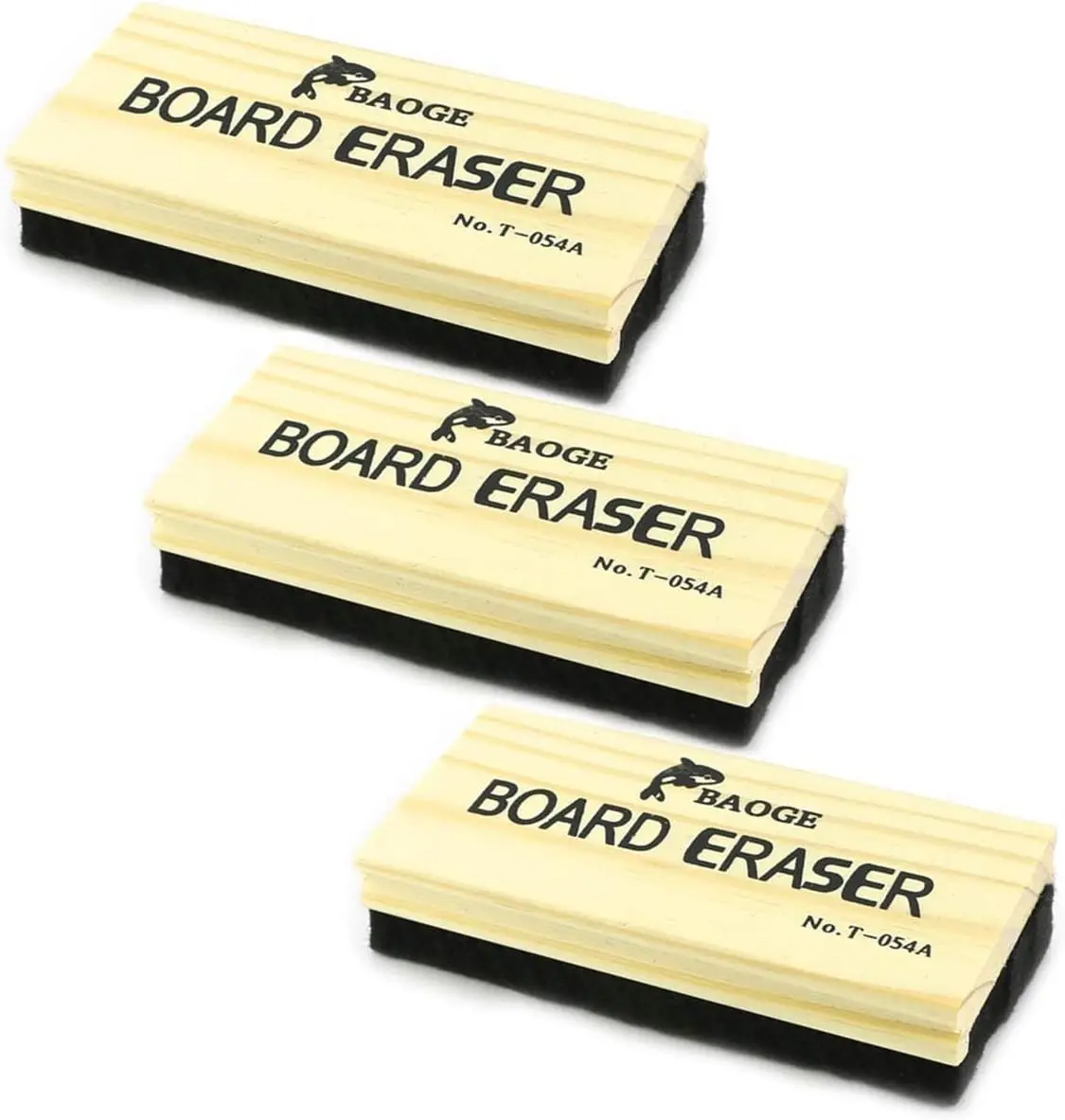 

Wool Felt Chalkboard Eraser Set of 3 – Dustless for Classroom & Home Use