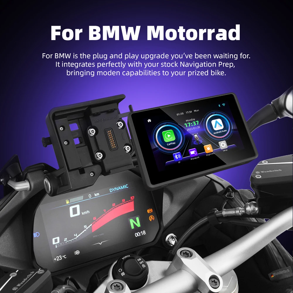 EKIY специально для BMW R1200GS R1250GS R1300GS F800 F850 F900 S1000XR беспроводной CarPlay Moto Android Auto GPS мотоциклетная навигация