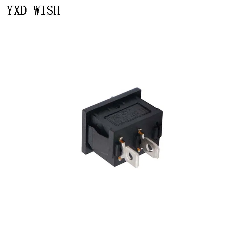 KCD1 2Pin ON/OFF Boat Rocker Switch KCD1 6A-10A/250V Car Dash Dashboard Truck RV ATV Home Switches 21MM*15MM DIY Kit