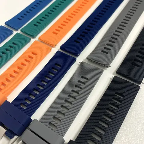 Silikonarmband för TicWatch Pro 3 Ultra GPS/2020 GTH 2 S2 E 2 E3 GTX GTW Armbandstillbehör 20mm 22mm Sport Ersättningsarmband 10 best sales ticwatch pro 3 correa - №3