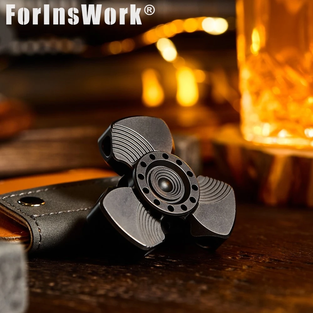 Stainless Steel Storm Fidget Spinner | Desktop Decor Office Stress Toy, R188 Bearing High Speed Silent