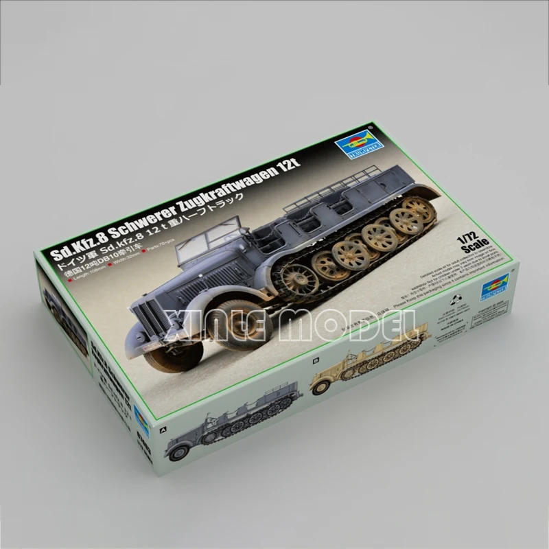 Trumpeter Plastic Assembled Tank Model Kit 07403 German 12 Ton DB10 Tractor 1/72 - Image 4