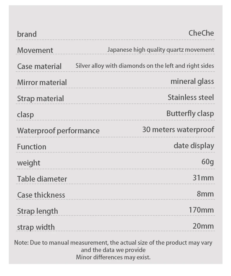 Che Che Square Couple Watches Stainless Steel Band Fashion Date Calendar Male Reloj Hombre Waterproof Quartz Watch For Man Women