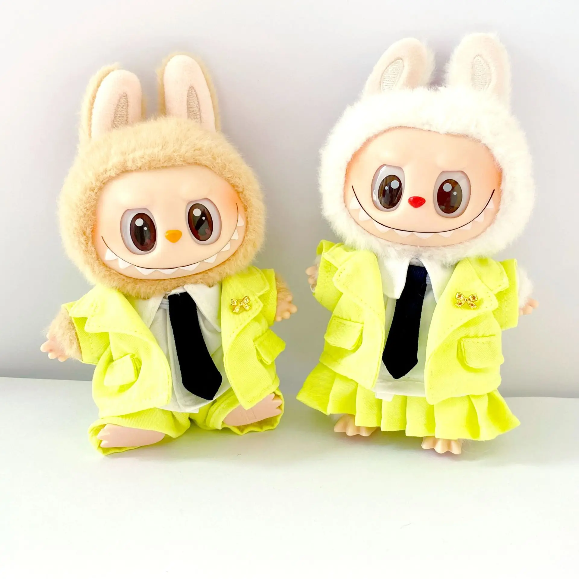 

For 15/17cm Labubu Doll Clothes Outfit Student Suit Shoes Dolls Accessories Cultivate Hands-on Ability Children's Gift Toys