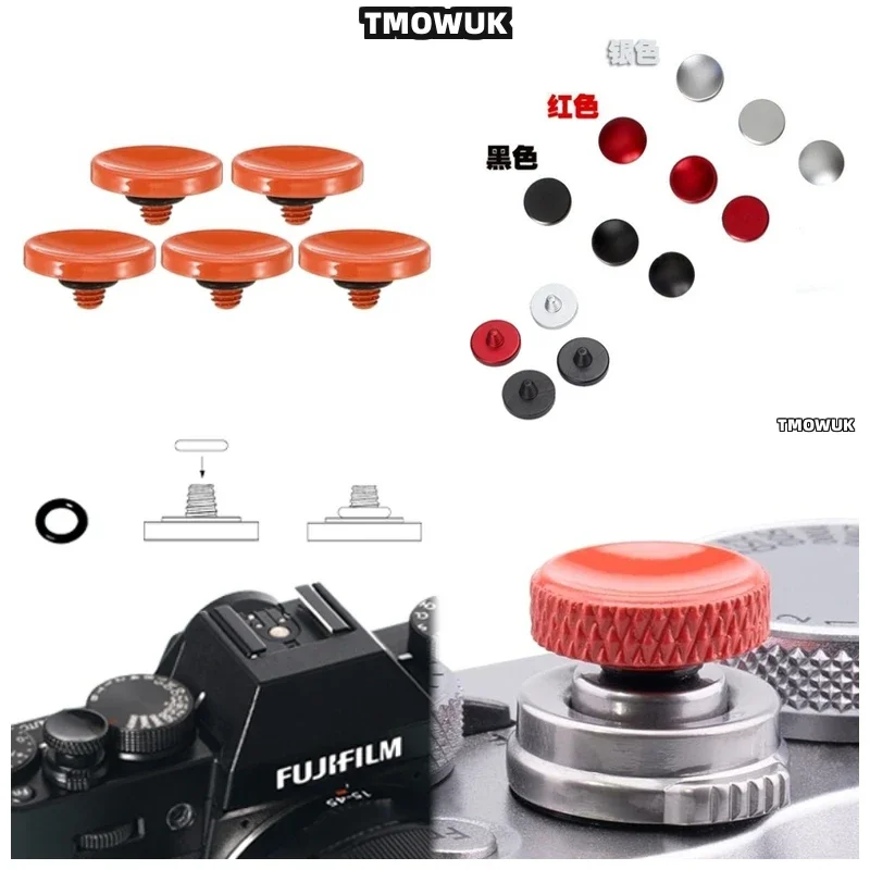 

Concave Aluminum Shutter Release Parts, Ideal For Fujifilm X100V X100VI XPro1 XT5 XT30 XE3 X70 XF10 XA10