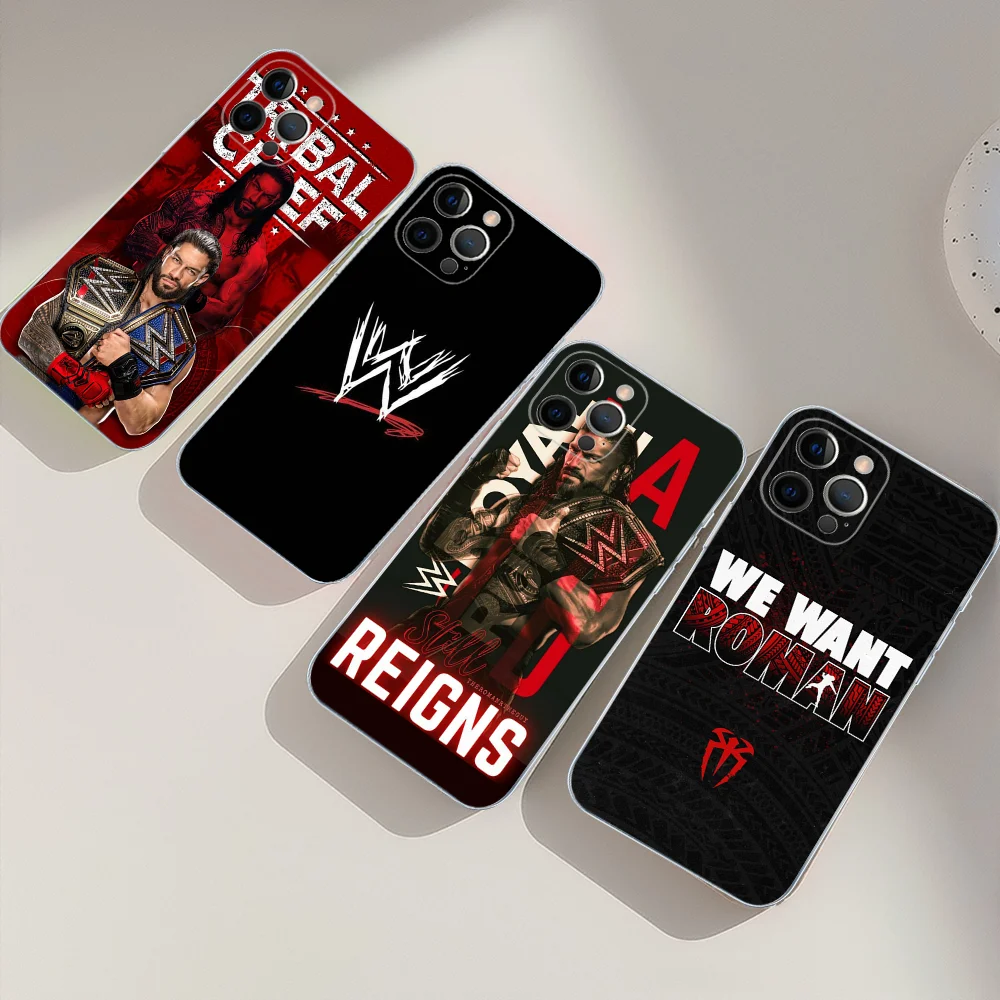 W-Wrestling Star R-Roman R-Reigns Phone Case For IPhone 16 15 8 7 6 6S Plus X SE XR XS 14 11 12 13 Mini Pro Max Mobile Case