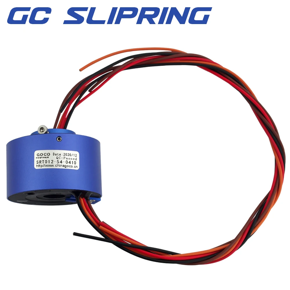 slip rings Through hole slip ring 12.7mm4circuit10A electric slip ring electric ring collector ring  conductive ring electric