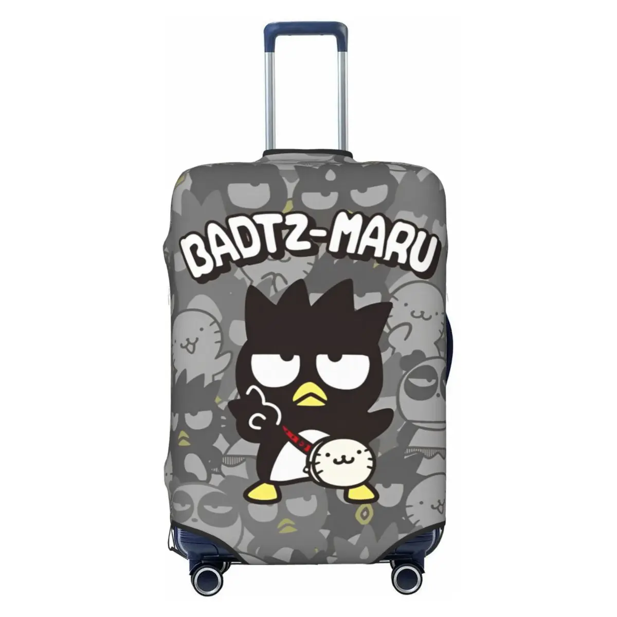

Bad Badtz Maru Anime Suitcase Cover Cruise Trip Protector Vacation Fun Luggage Accesories
