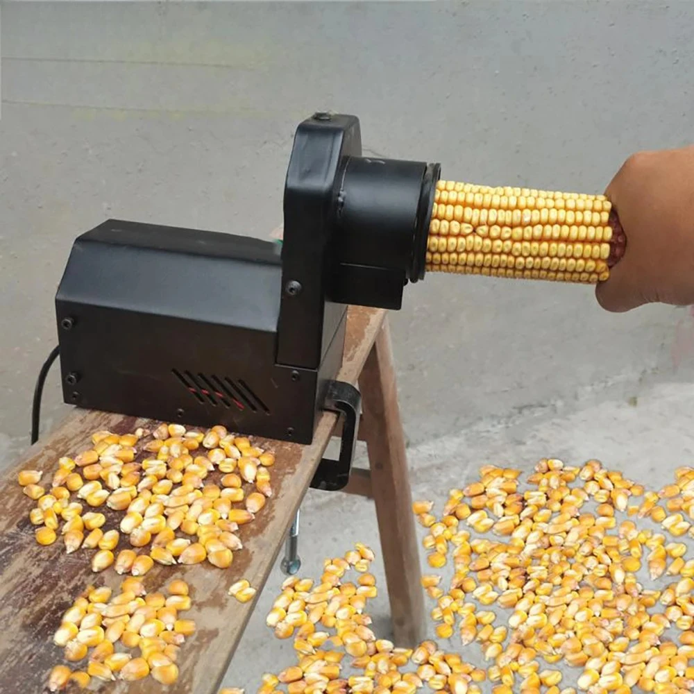 Fully Automatic Small Home Corn Thresher Electric Corn Sheller/Peeler/Processor Feeding Equipment Small Home Dry Corn Separator