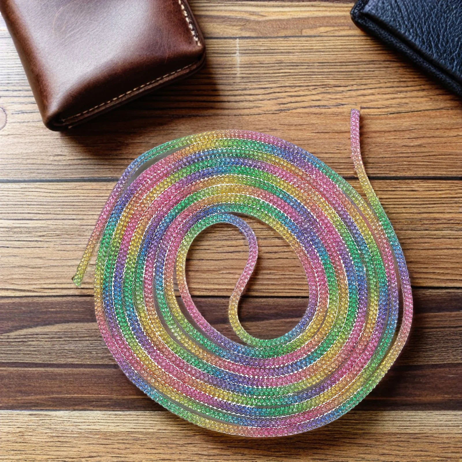 Cordão de cintura com strass, tubo de glitter macio e flexível para capuz, cordão de substituição, cadarços de sapato, decoração, cadarços de sapato com strass