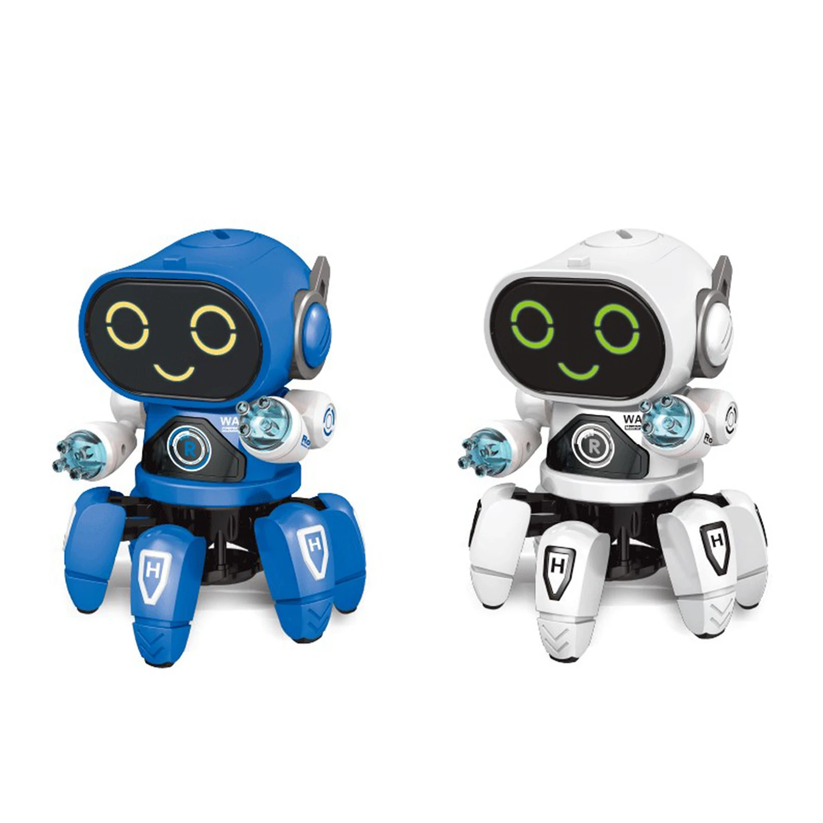 Children Electric Robot with Six Claws Plastic Intelligent Dancing Singing Light for Boys
