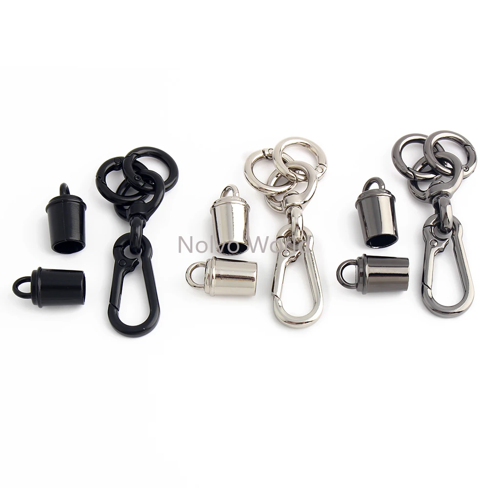 5/40/100PCS Strong Metal Trigger Clip Snap Hook For Mobile Phone Hanging Rope Buckle Bags Hanging Rope Car Keychain Accessories