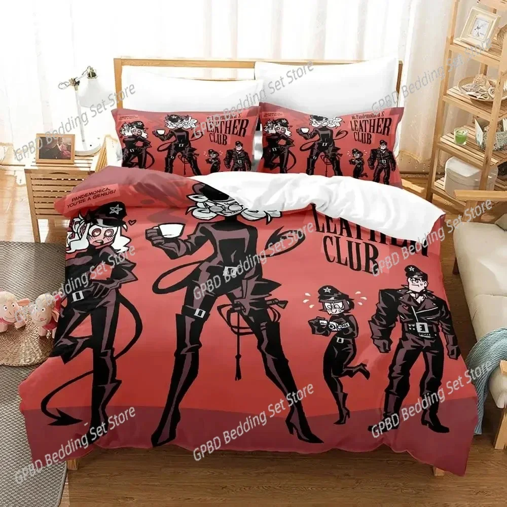

New 3D Print Anime Game Helltaker Comfortable Duvet Quilt Cover Pillowcase Bedding Set Children Bedroom Decoration Home Textile