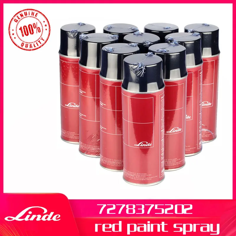 Linde forklift part maintenance parts red paint spray can RAL2002 400ml 7278375202 electric truck 335 336 diesel truck 350 351