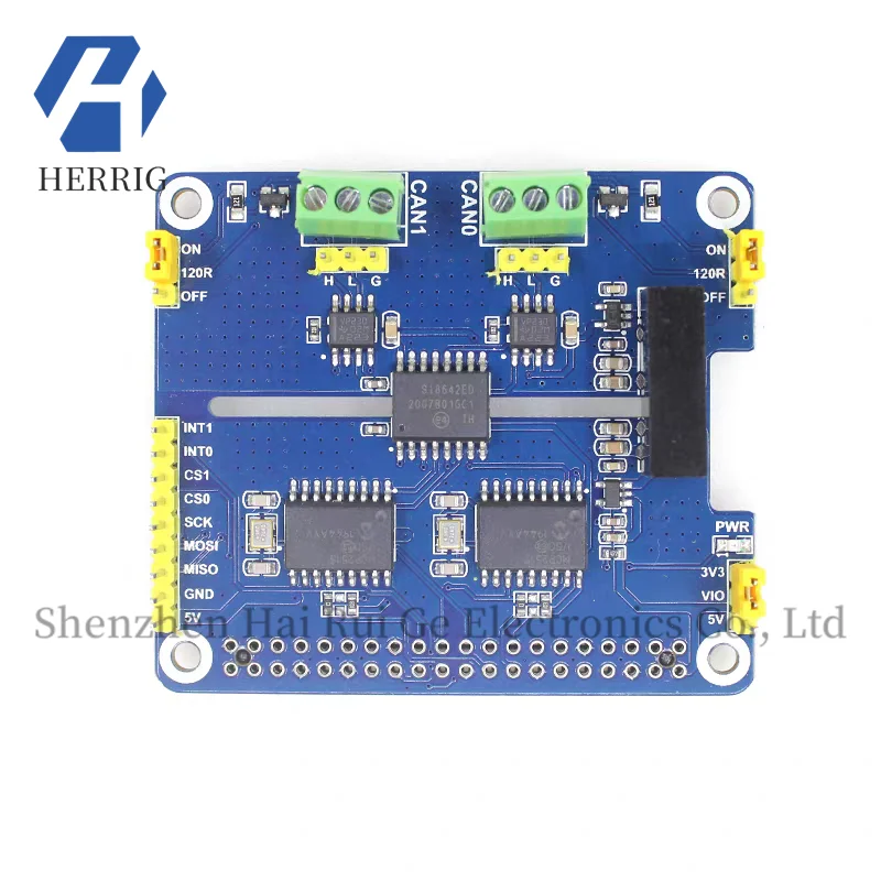 

Raspberry Pi 4 Model B 4B Dual-Channel CAN Bus Expansion Board STM32 with Isolated CAN Communication SPI Module