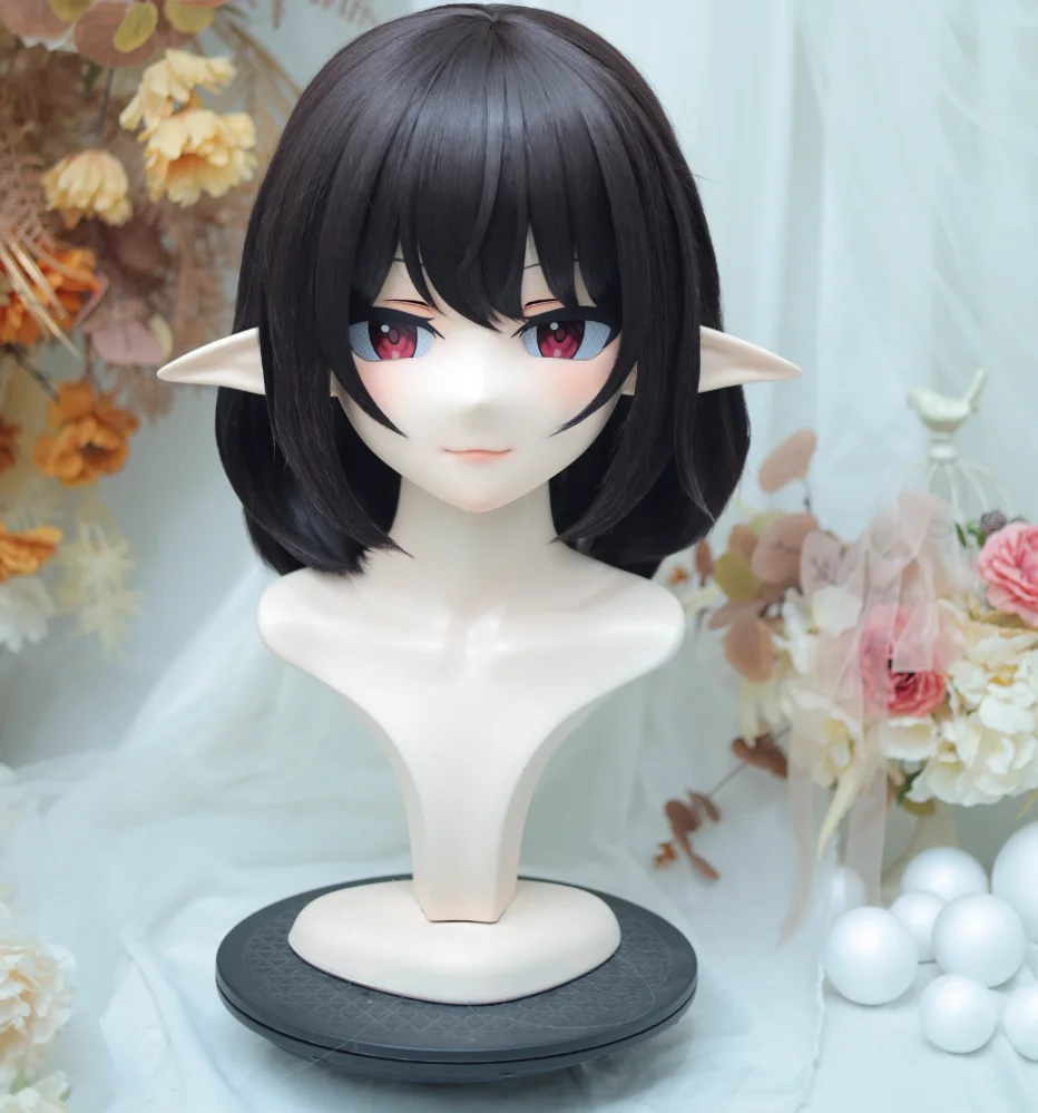 

(NFD-14-15)Customize Full Head With Lock Crossdress Doll Female/Girl Japanese Anime Cartoon Character Kig Cosplay Kigurumi Mask