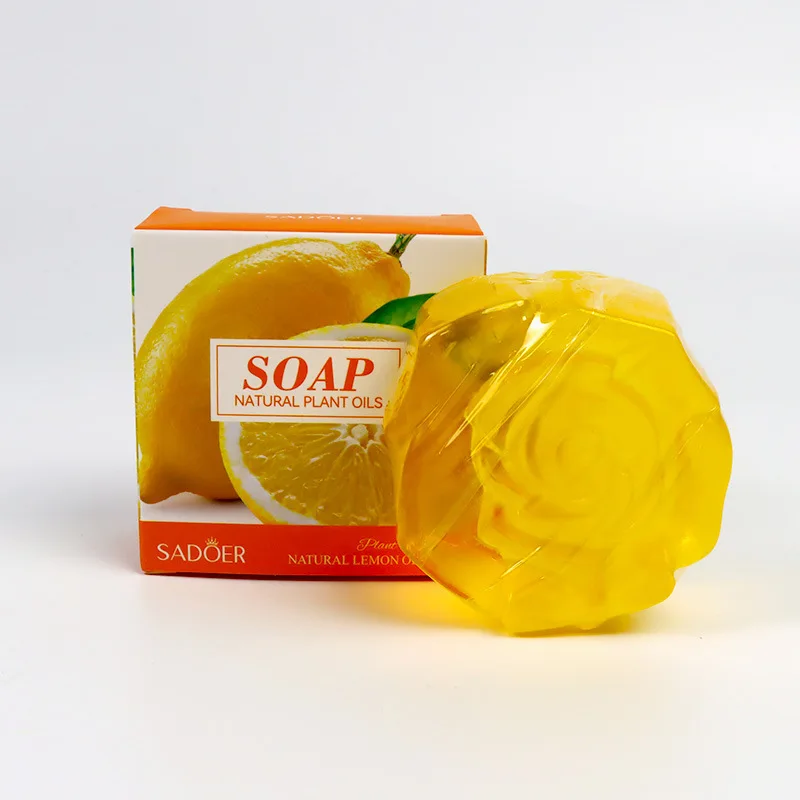 

SADOER Натуральное мыло с эфирным маслом лимона Мыло ручной работы Осветляющее очищающее средство для лица и тела Универсальное