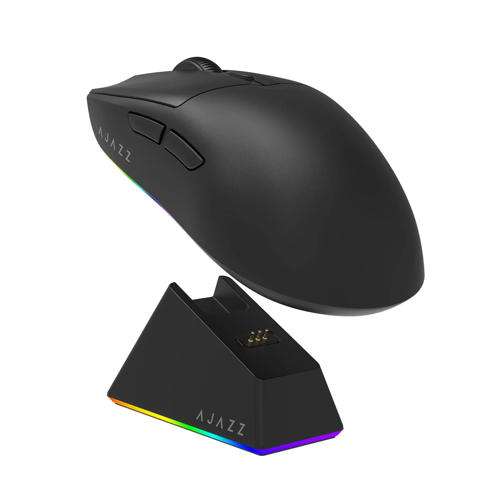 Ajazz AJ139 V2 MC Gaming-Maus mit Ladestation, Einstellbare 12000DPI PAW3311 Sensor, 3 Modi, Kabellose Maus, 500mAh Akku