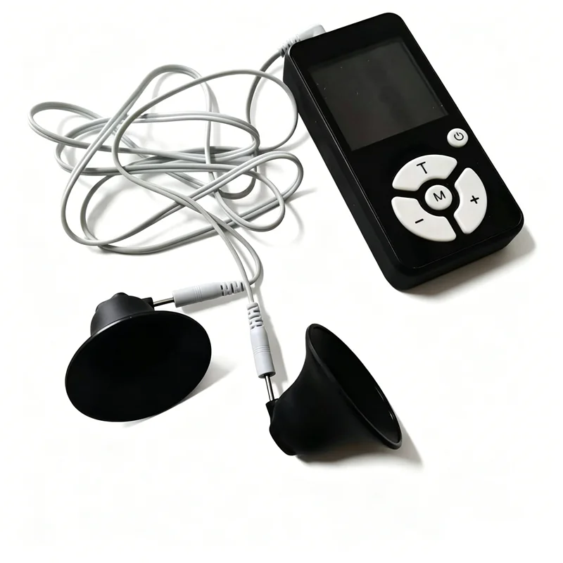 Metal Nipples Clips Labium Clamps Clitoris Stimulation Breast Sucker Pumps 8 Modes Electric Shock Sex Toys for Women Men - view 3