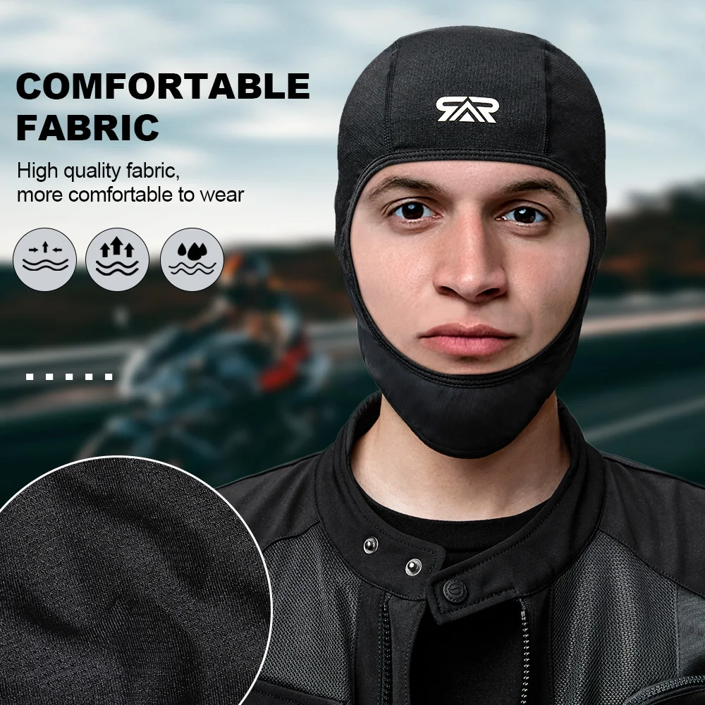 Motorcycle Balaclava Bike Chin Cover Quick Dry Breathable Sunscreen Cycling Motocross Helmets Inner Lining Cap Headgear Men