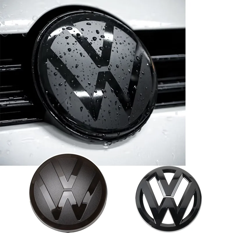 Emblema cromado para parrilla de radiador delantero de coche, pegatinas para tapa de maletero trasero para Volkswagen VW Golf 4 6 7 GTI Tiguan