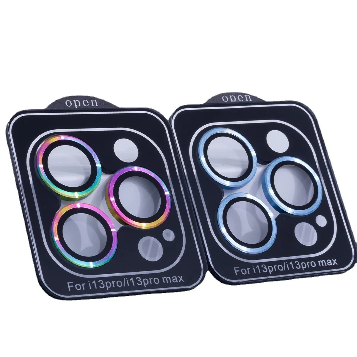 100Pcs Installation Tray Alignment Kit For iPhone 16 15 14 13 12 11 Pro Max Metal Ring Camera Lens Protector Glass Cover