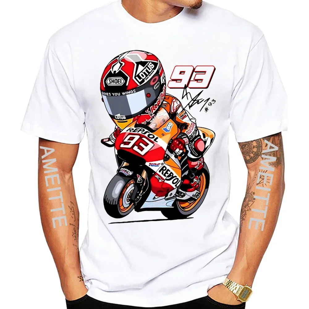 

Legend Big Red Ant MM 93 GP Race Riding T-Shirt Hip Hop Boy Rider Clothes Adventure Motorcycle Sport Men T Shirt Mans White Tees