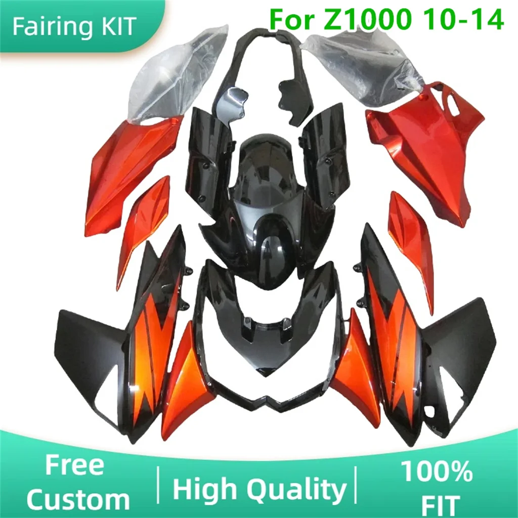 Free Custom Motorcycle Fairing Kit for Kawasaki Z1000 2010 2011 2012 2013 2014 ABS Road Racing Bodywork Z1000RR 10 11 12 13 14